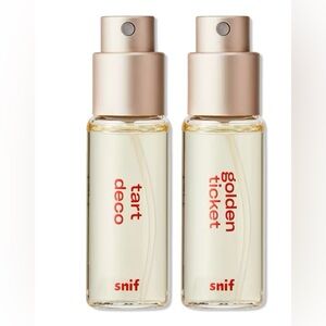 Snif Tart Deco & Golden Ticket Mini Fine Fragrance Set of 2 Travel Sprays 10ml